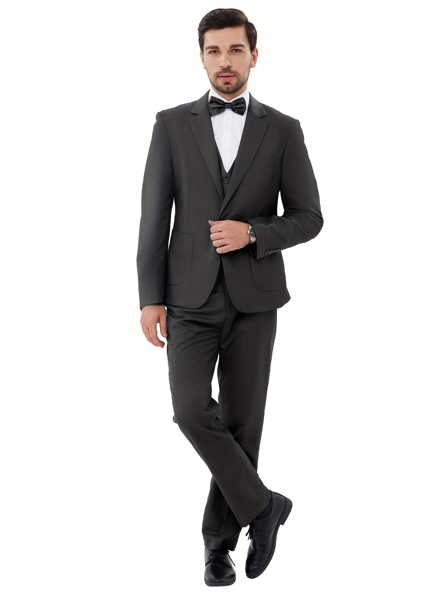 conjunto traje esmoquin hombre male ajustado piezas Temu