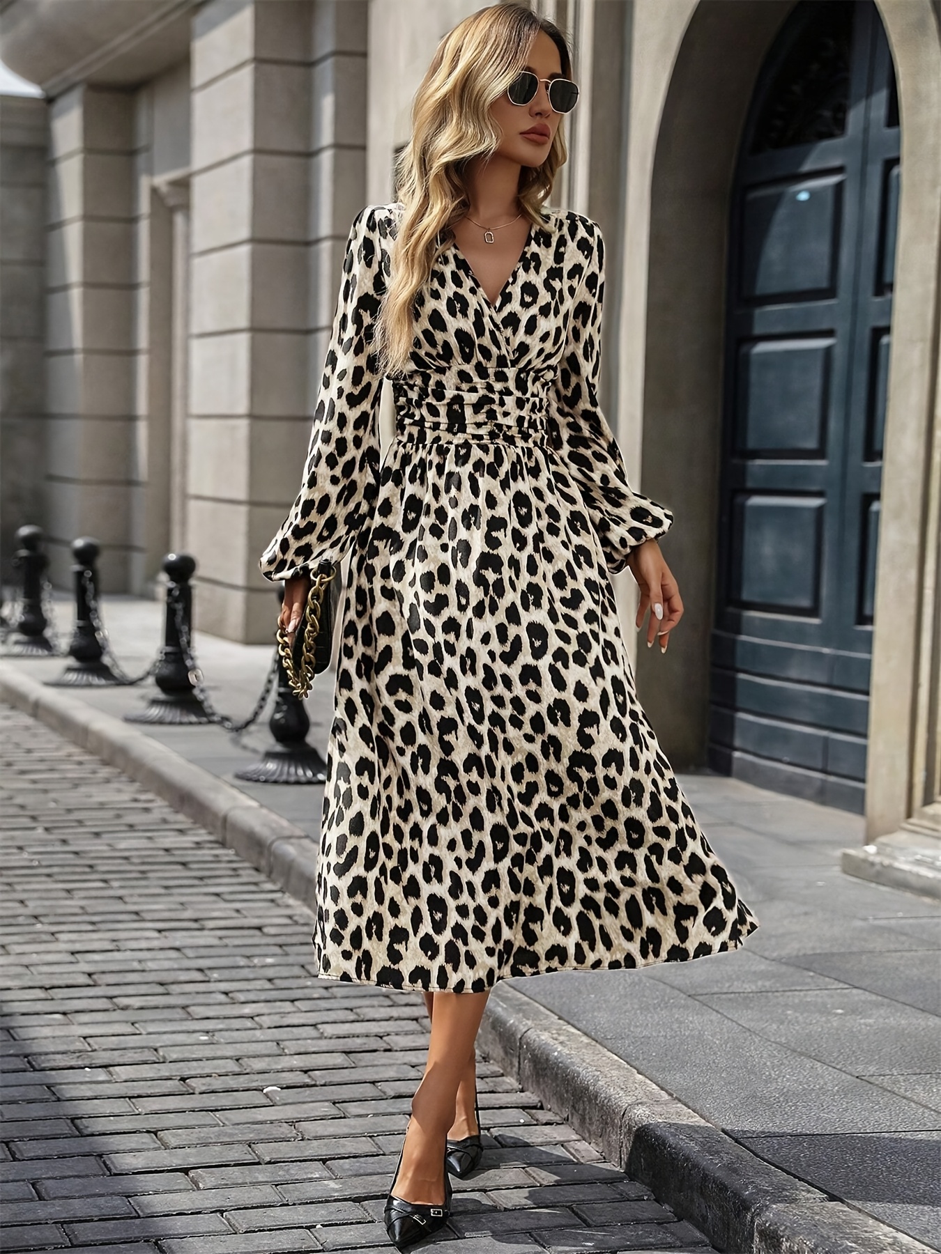 Shirt Dress Leopard Pattern Leopard Print Dress Walmart Elegant