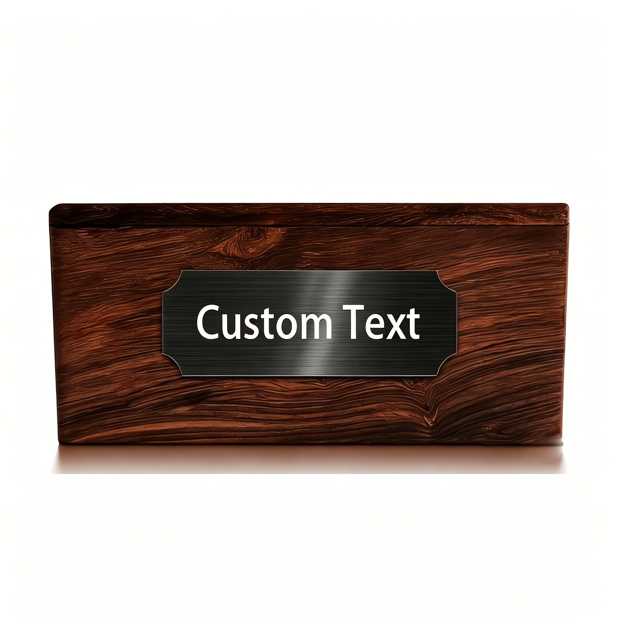 TEMU Personalized Engraved Nameplate Made Of Carved Stainless Steel - Customize Your Text, Custom Plaques, Name Tags, Badges, Labels, Logos - Laser
