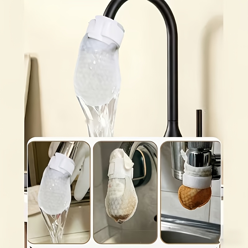 20pcs faucet filter bags 5 zip ties extended thickened version suitable for household kitchen faucet filter pads removes impurities filters sediment rust and faucet filter bags essential for and hotel use Product details 4