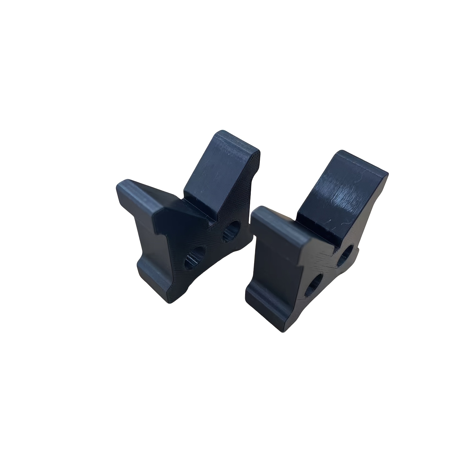 TEMU 2pcs Black Cylindrical Support Blocks, Supports For Metal Cylinders, Beam Holders, 90° Round Bar V-clamps, Lathe Machining Positioning Brackets