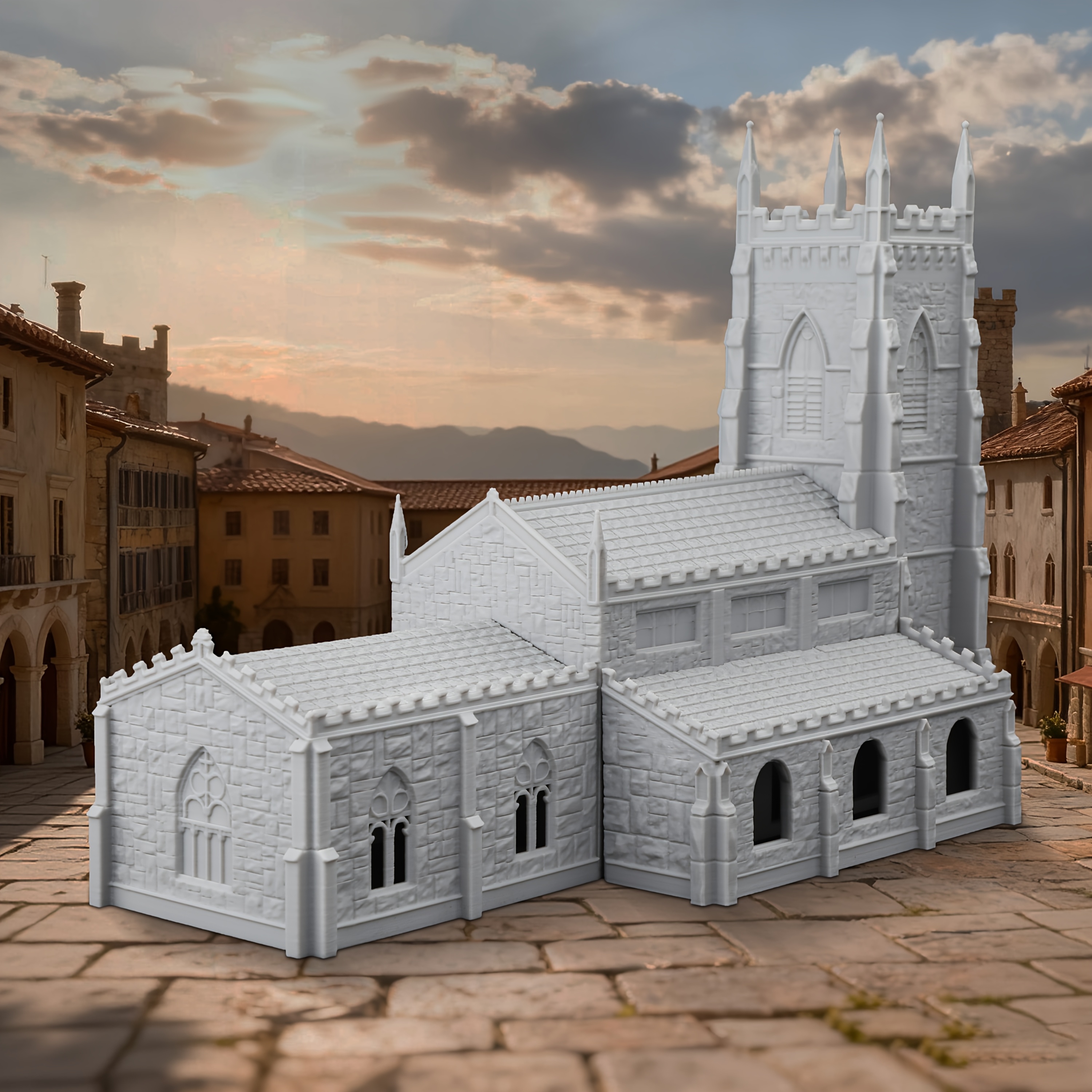 Gothic Cathedral Model Kit for Tabletop Games
