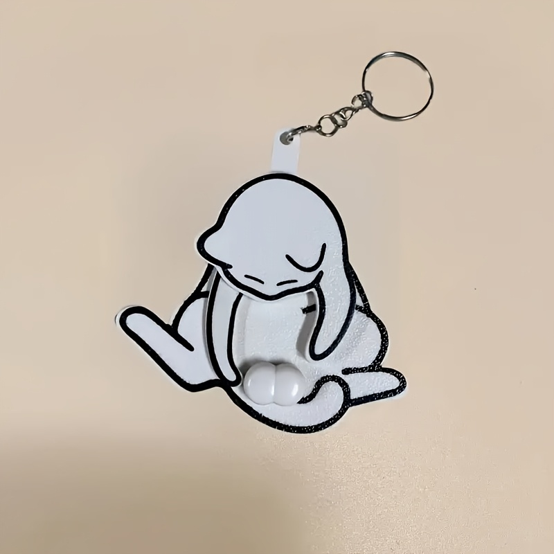 Gissroys Katzen Keychain - Rotierbarer Eier-Katzen Schlüsselanhänger