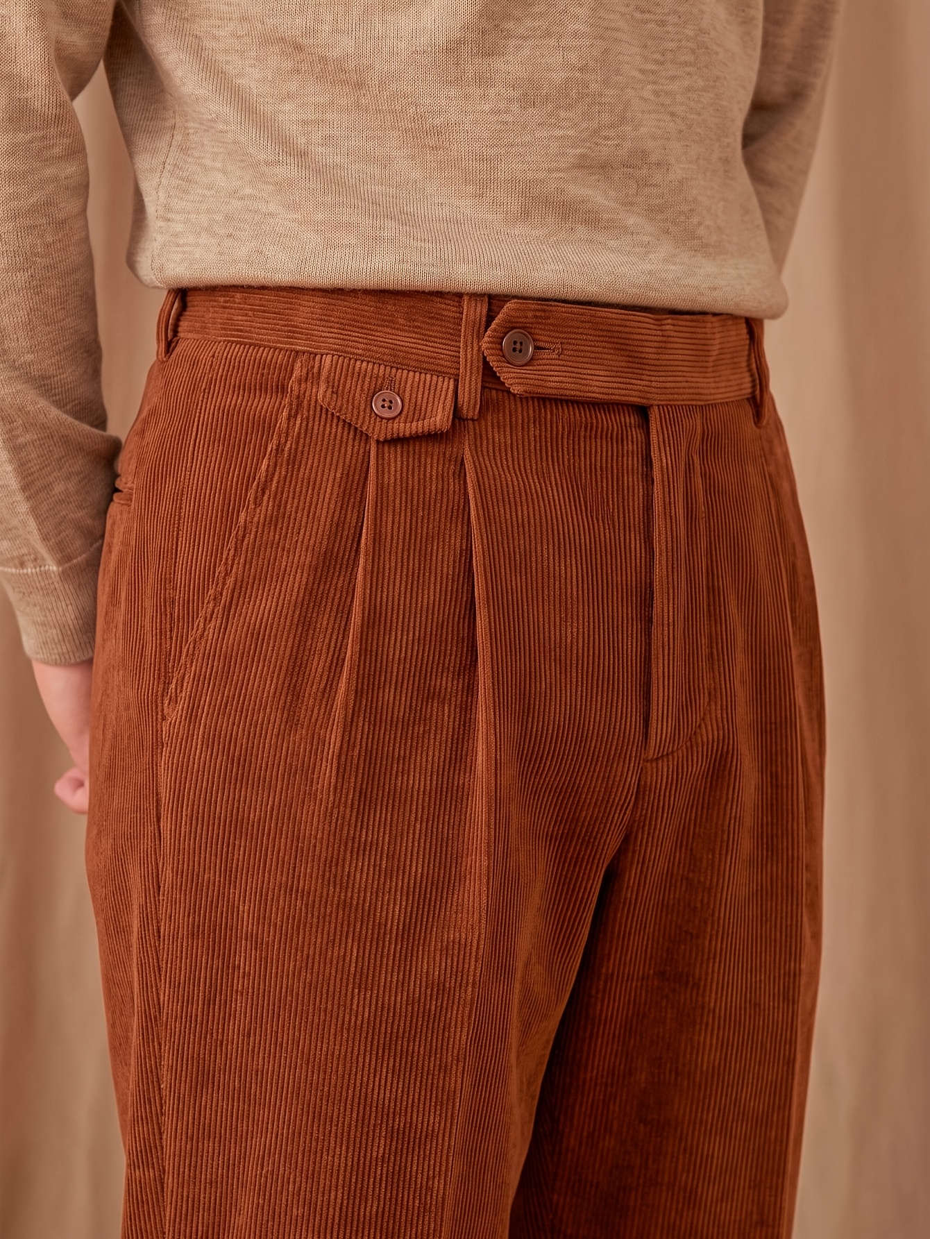 Corduroy Trousers Men'S Autumn Winter Style Straight Loose Men'S Casual Pants Business Suit Dress Pants