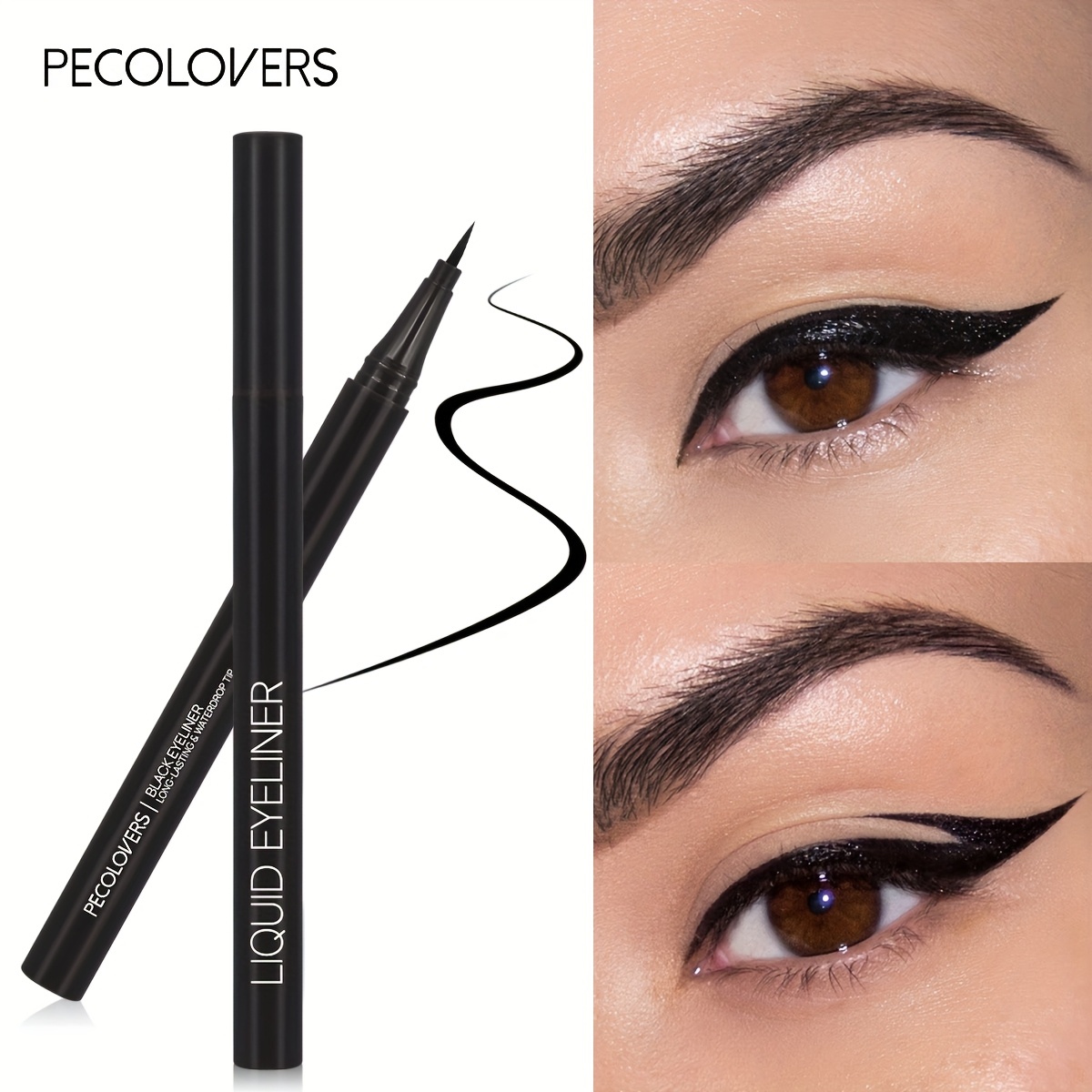 thin waterproof liquid eyeliner korean makeup for women quick   eye liner long last lower eyelash pen cosmetics Product details 2