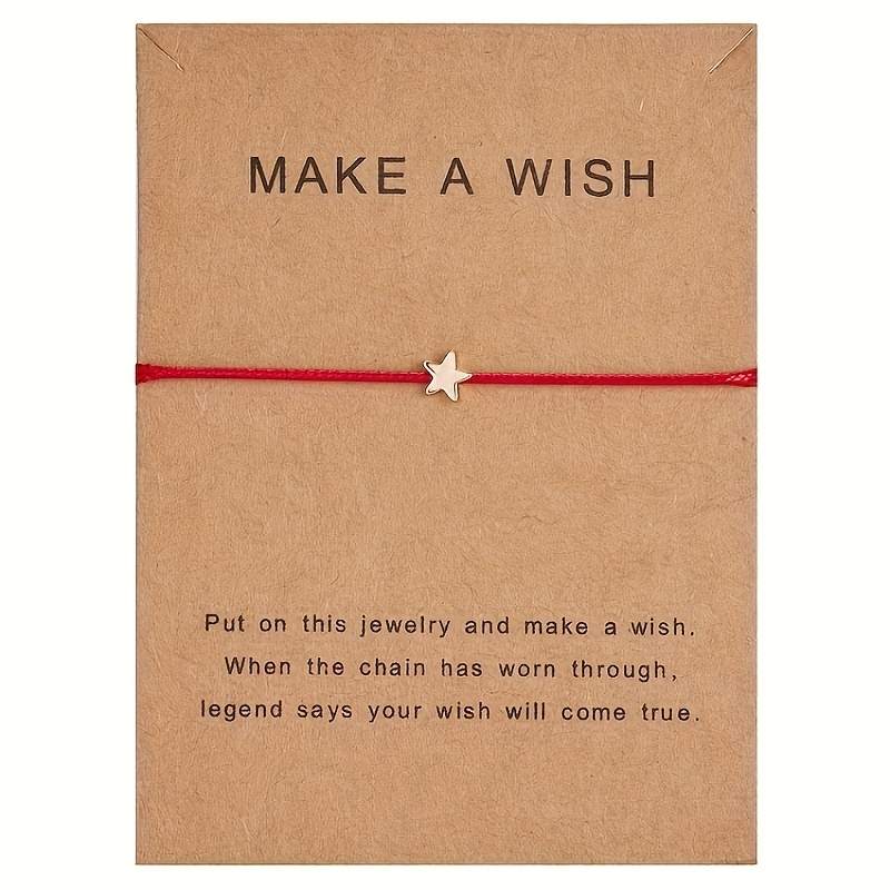 TEMU Tarjeta de Papel de Hacer , Pulsera Ajustable Tejida en