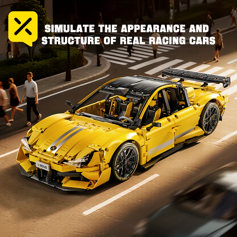 Image of [2143pcs Large Yellow Building Block Car], , Assembly, Suitable For Halloween, Christmas, Thanksgiving And New Year's Day Gifts