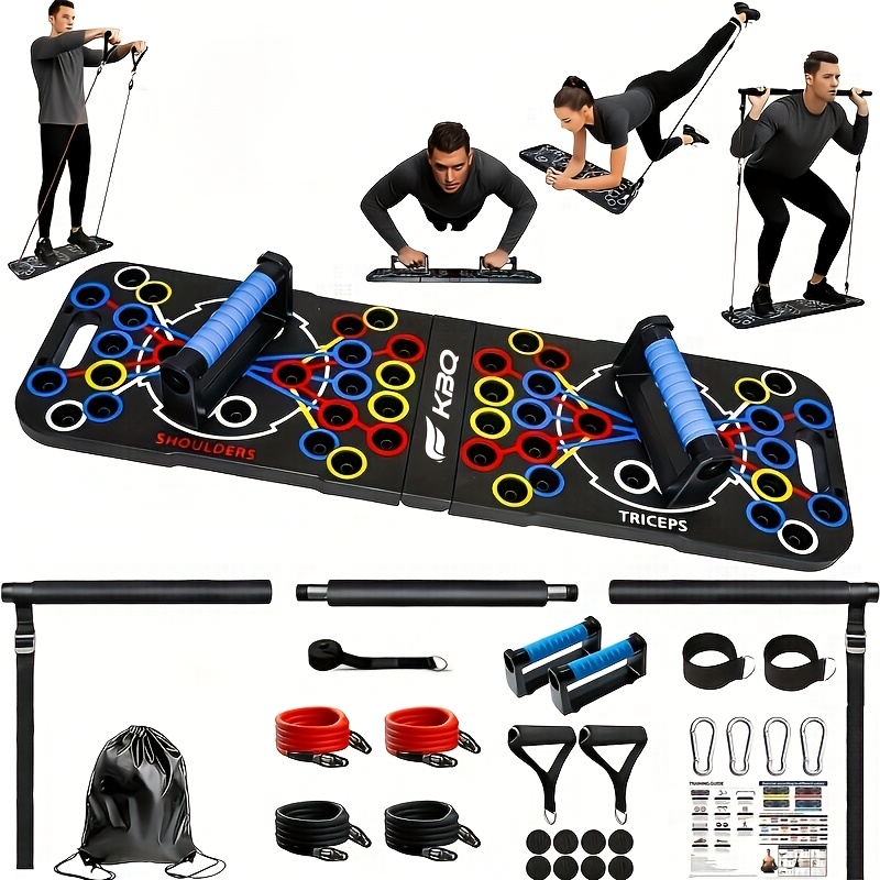 1pc 54-hole Widened Push-up Board, Multi-functional Exercise Equipment, Push-up Bars, Chest Muscle Trainer, Strength Training Tool For Men And Women