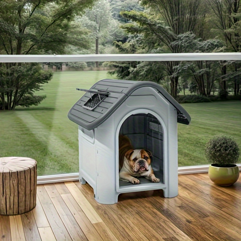 

Compact And Functional Dog House (30"l*23. 3"w*26"h)- Water Resistant Ideal Shelter For Small Canines For Small Dogs