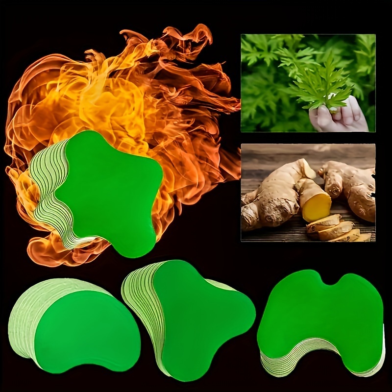 

multi-shape" 40-piece Self-heating Ginger Patches - 4 Unique Shapes, Natural Heat Boost For Full Body Warmth, Ideal For Winter Hand Comfort
