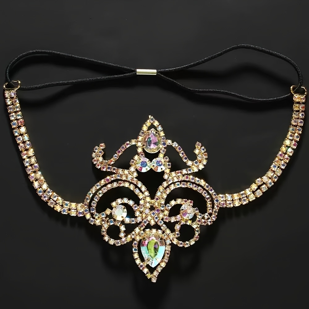TEMU Cadena de pierna con lentejuelas en el estilo bohemio - Pulsera de tobillo de cobre y elástica con gemas rosas y moradas, ideal para y fiestas,