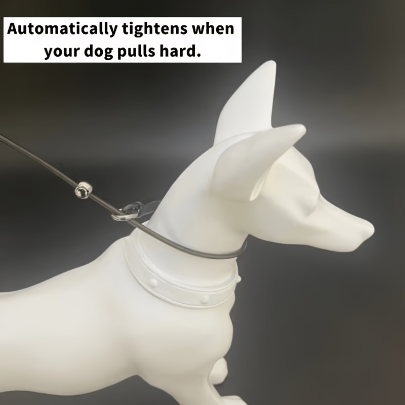 Dog Training Leash with Adjustable Metal P-Collar, Anti-Pull Design