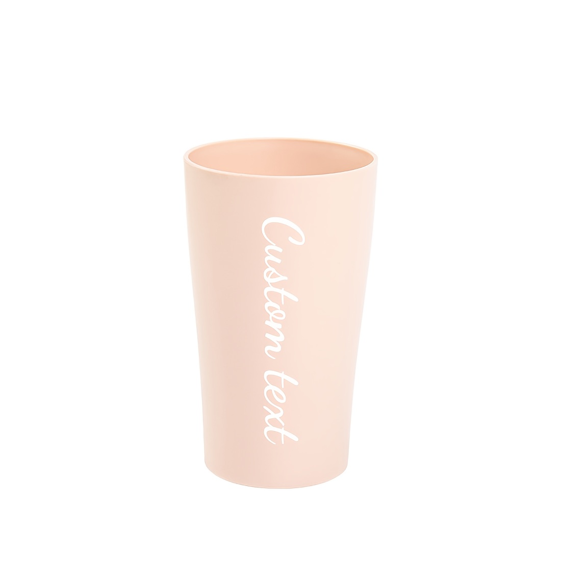 TEMU Customizable Bathroom Cups - Personalized Text Bathroom Cups, Smooth-walled Toothbrush Cups, Lightweight & Easy-clean Plastic Cups For Home,