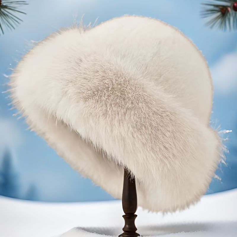 

Fur Hat For Women - , Fluffy & Ear | , Stretchy Polyester |