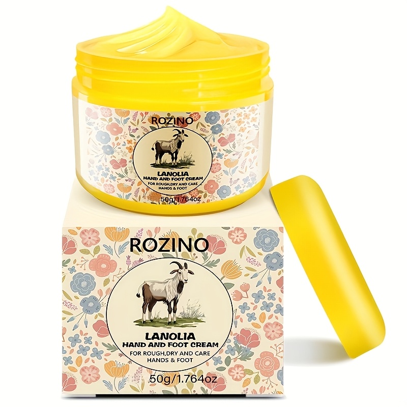 Image of 50g Rozino For Skin Types Hand & Cream - & Hyaluronic Acid Moisturizing Suitable For Dry, Cracked - Portable Dry Skin For &, For Weather, &