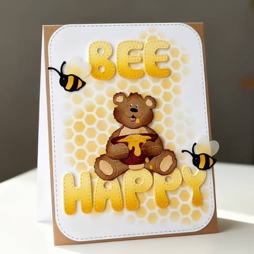 item picture 1pc exquisite bear metal cutting die a versatile diy craft tool for scrapbooks photo albums greeting cards and home decor holiday greetings and crafts