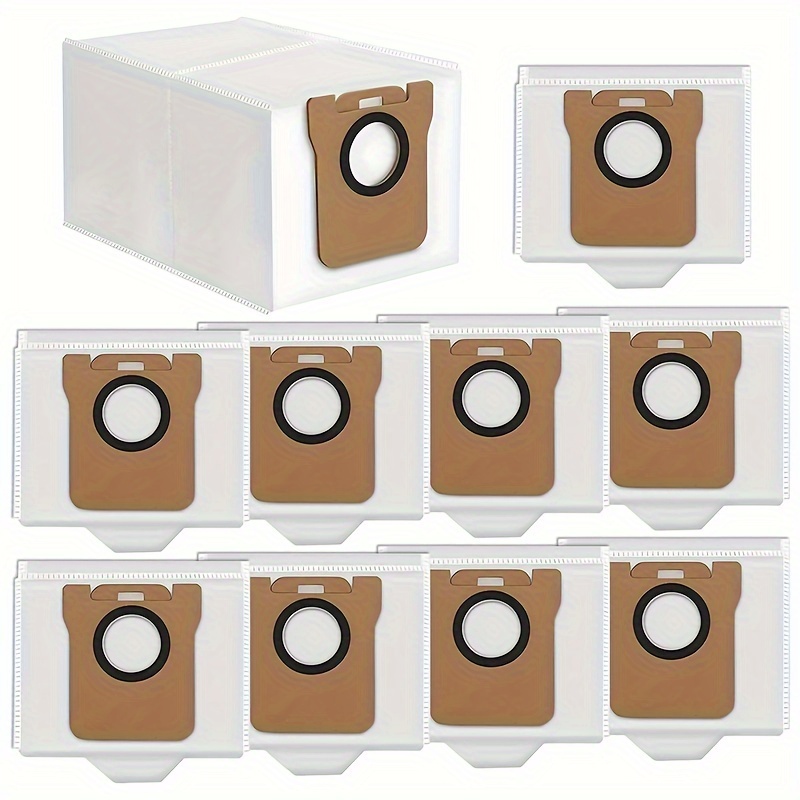   l10  dust bags 10 pack compatible with  tech l10 ultra   s10 pro xiaomi x10 robot vacuum large capacity   replacement bags details 0