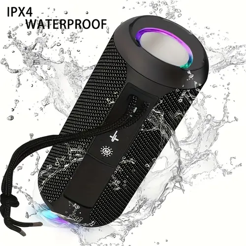t g227 wireless portable speaker high quality wireless speaker high resolution audio with led breathing light tws interconnected usb rechargeable supports mobile phones tablets computers and tvs speaker suitable for outdoor activities mountain climbing camping high volume sound system