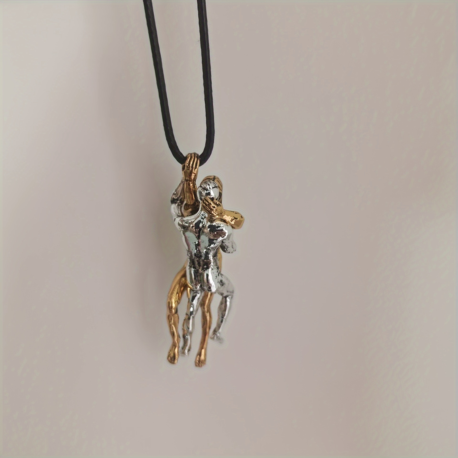 embrace pendant necklace keychain zinc alloy artistic craft accessory details 3