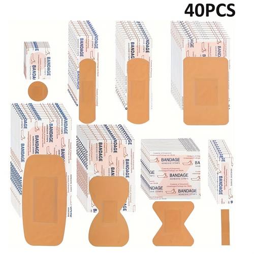 80 40pcs soft pe s breathable with of shapes sizes padded for wound care ideal for cuts scrapes self