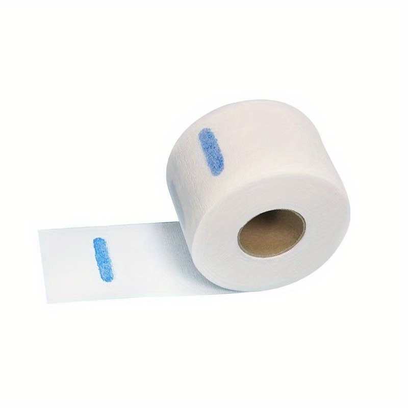 TEMU 70 Sheets/roll Disposable Neck Tissues, Suitable For Professional Hairdressing, Easy To Clean, And Used With Hair Coloring And Curling Tools.