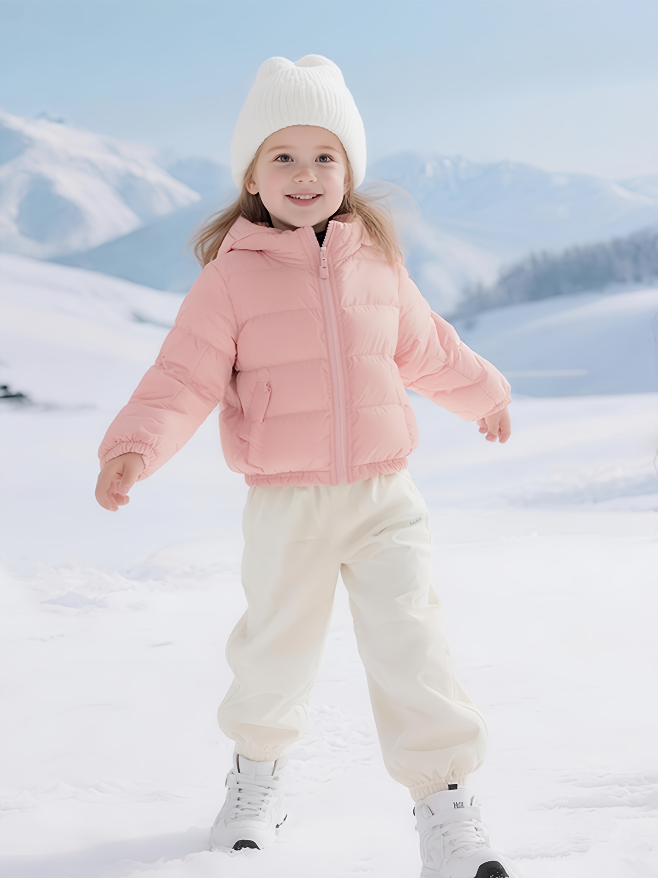 JOMAKE Girls' Lightweight Hooded Jacket, Soft Winter Outerwear
