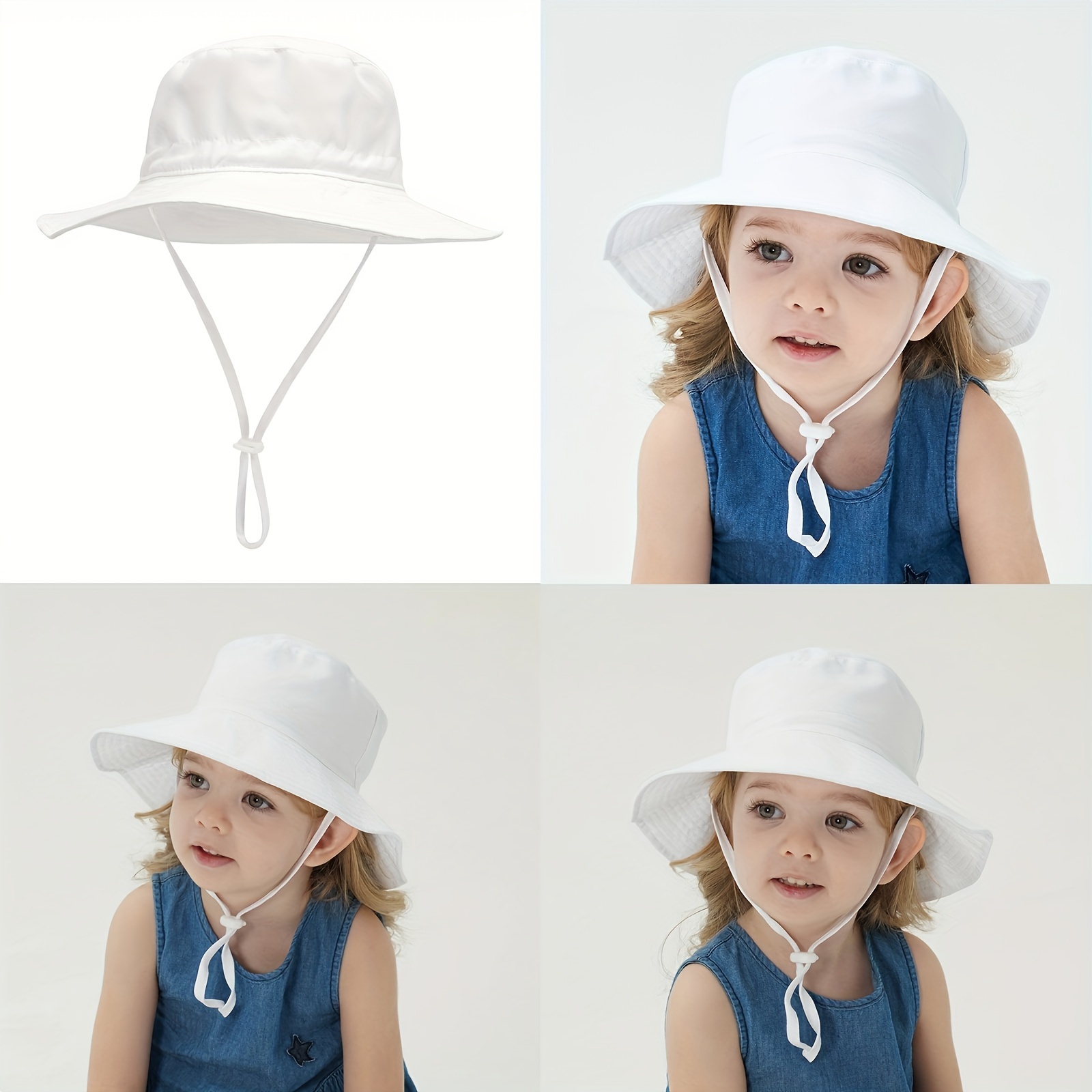 Toddler Baby Bucket Hat Adjustable Fisherman Hat Summer Wide - Temu
