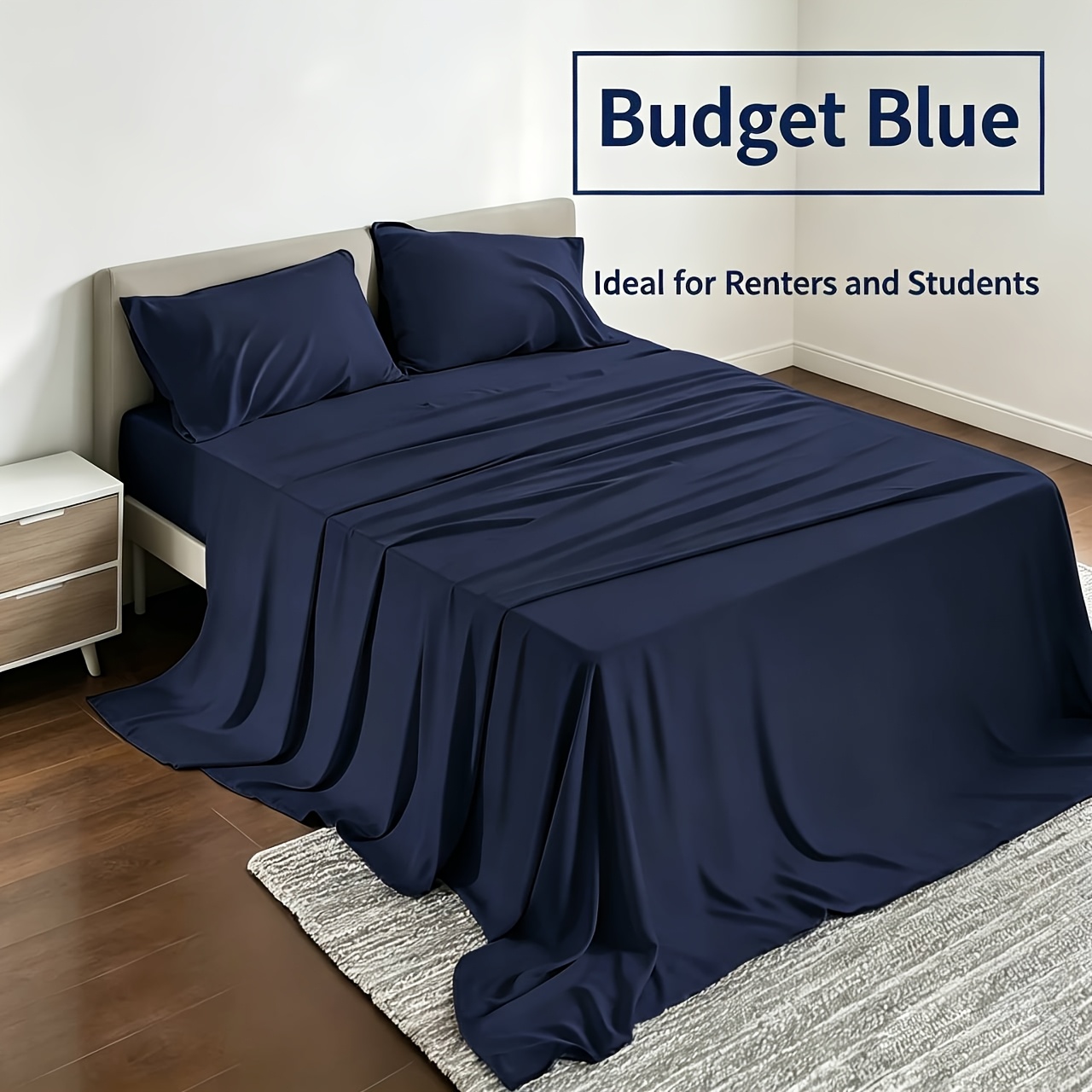 TEMU 3/4pcs & Breathable Bedding, Brushed Microfiber Sheet, 14" Deep Pocket Fitted Sheet, Wrinkle & Fade Resistant, Includes Flat Sheet, Fitted Sheet