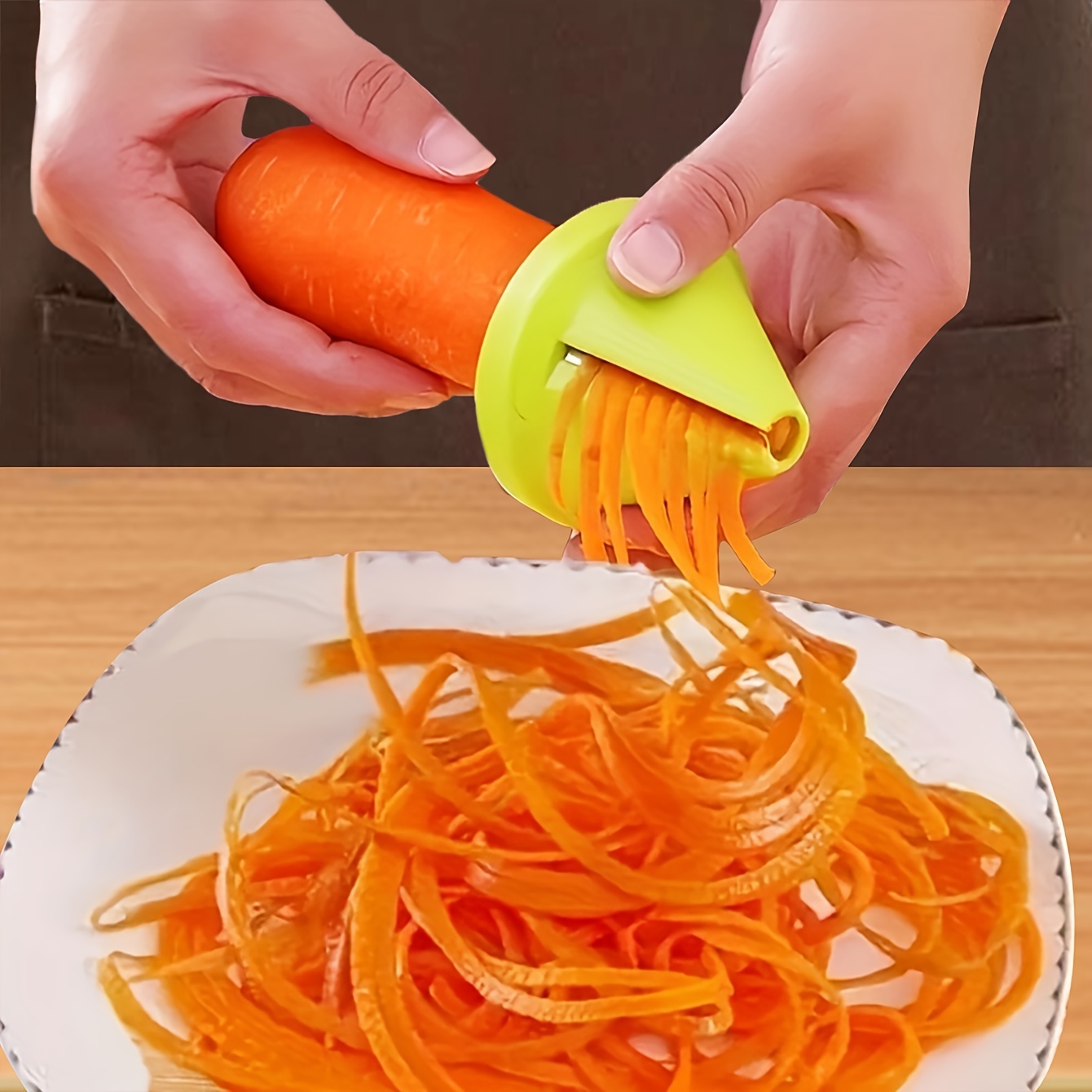 1pc Vegetable Slicer - Heavy-Duty Plastic Construction, Efficient Cone Design for Carrots, Cucumbers, Potatoes, beet - Quick Prep Time, Uniform Slices & Shreds - Compact Kitchen Gadget for Home & - Easy to Clean & Space-Saving Storage, Carrot Shredding, Coneshaped Slicer, Easyclean Material, Food Preparation, Ergonomic Handle, Sturdy Construction, Fruit Peeler, Cooking Enthusiasts