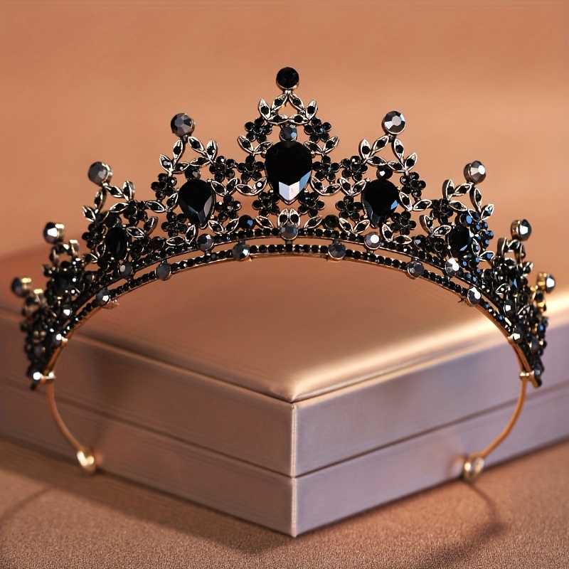 Rhinestone Bridal Crown Headpiece, Elegant Tiara