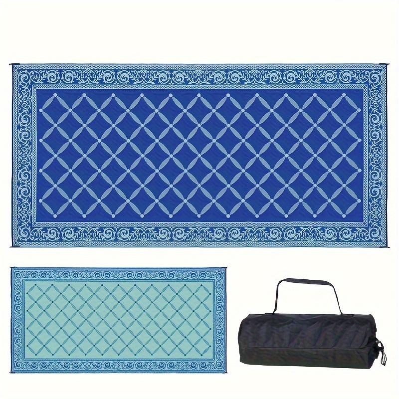 

1pc Camping 9-feet By 12-feet Mat, Plastic Rug, Mat For Outdoors, Rv, , , , , Camping