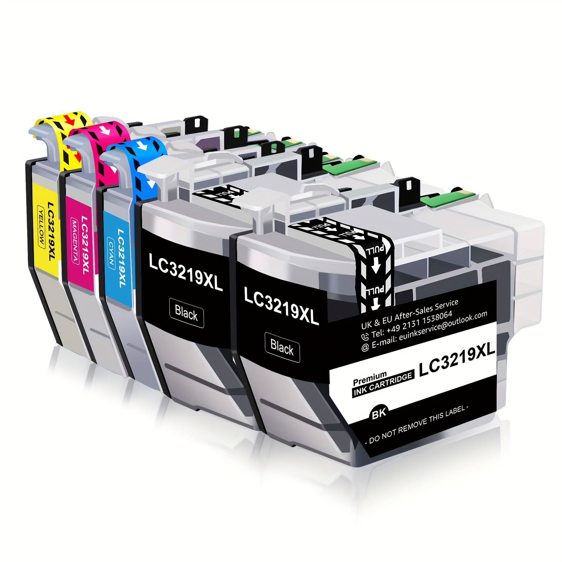 5 Xxl Packs Cartridges For Brother Mfc-j 5730dw Mfc-j 5930dw Mfc-j 6530dw Mfc-j 6935dw Lc-3219 (black, , Magenta And Yellow)
