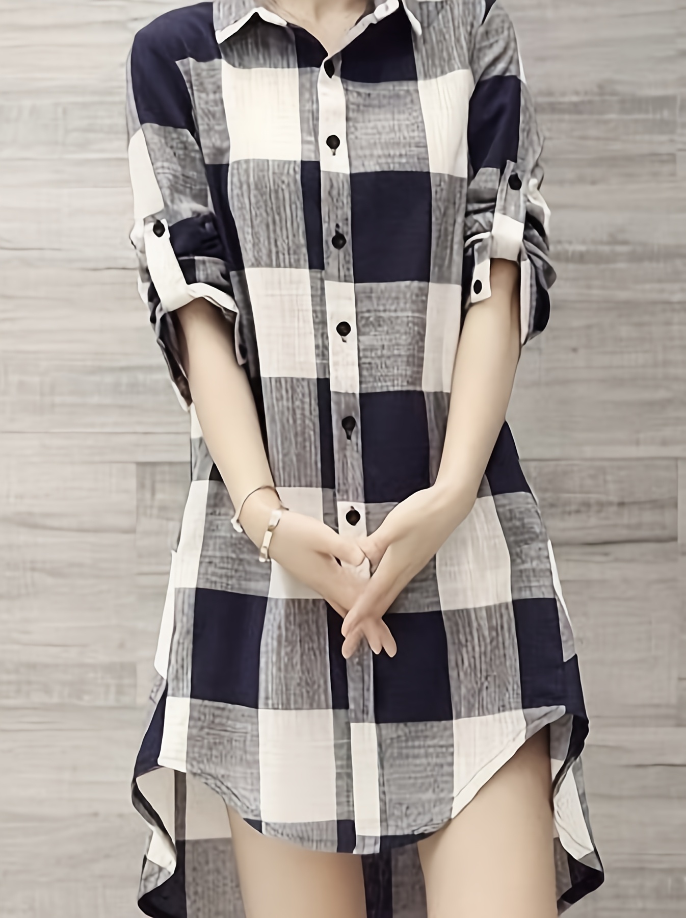 Trendy Women'S Clothing: New Plaid Collar Shirts for Spring And Summer 2025, Featuring a Relaxed Fit with Long Sleeves And Straight Buttons