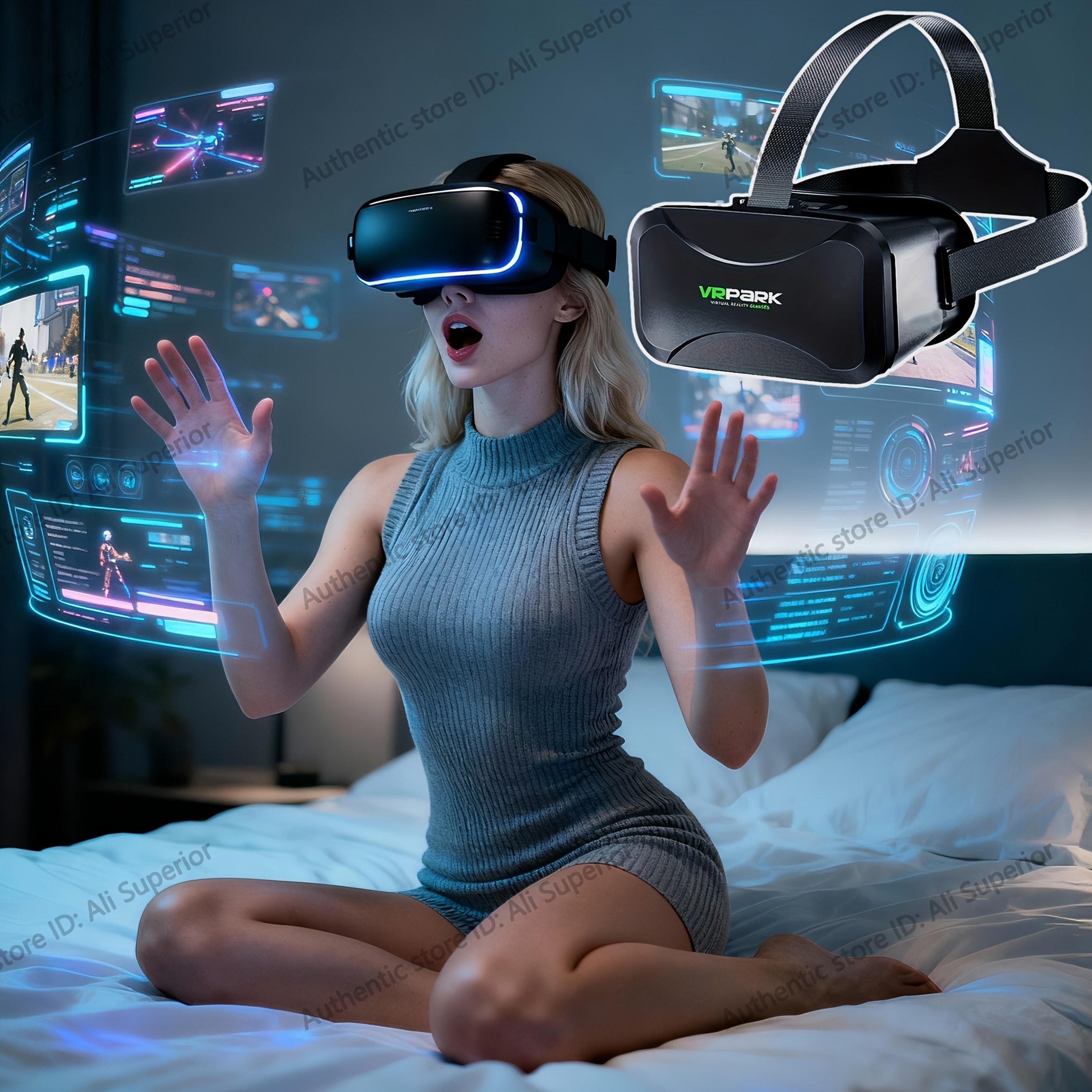 IMAX-Level VR Glasses with 4K Ultra-High Definition, 120Hz Smooth Picture, 110° Wide Angle, Ergonomic Design for Virtual Dating & Immersive Experiences
