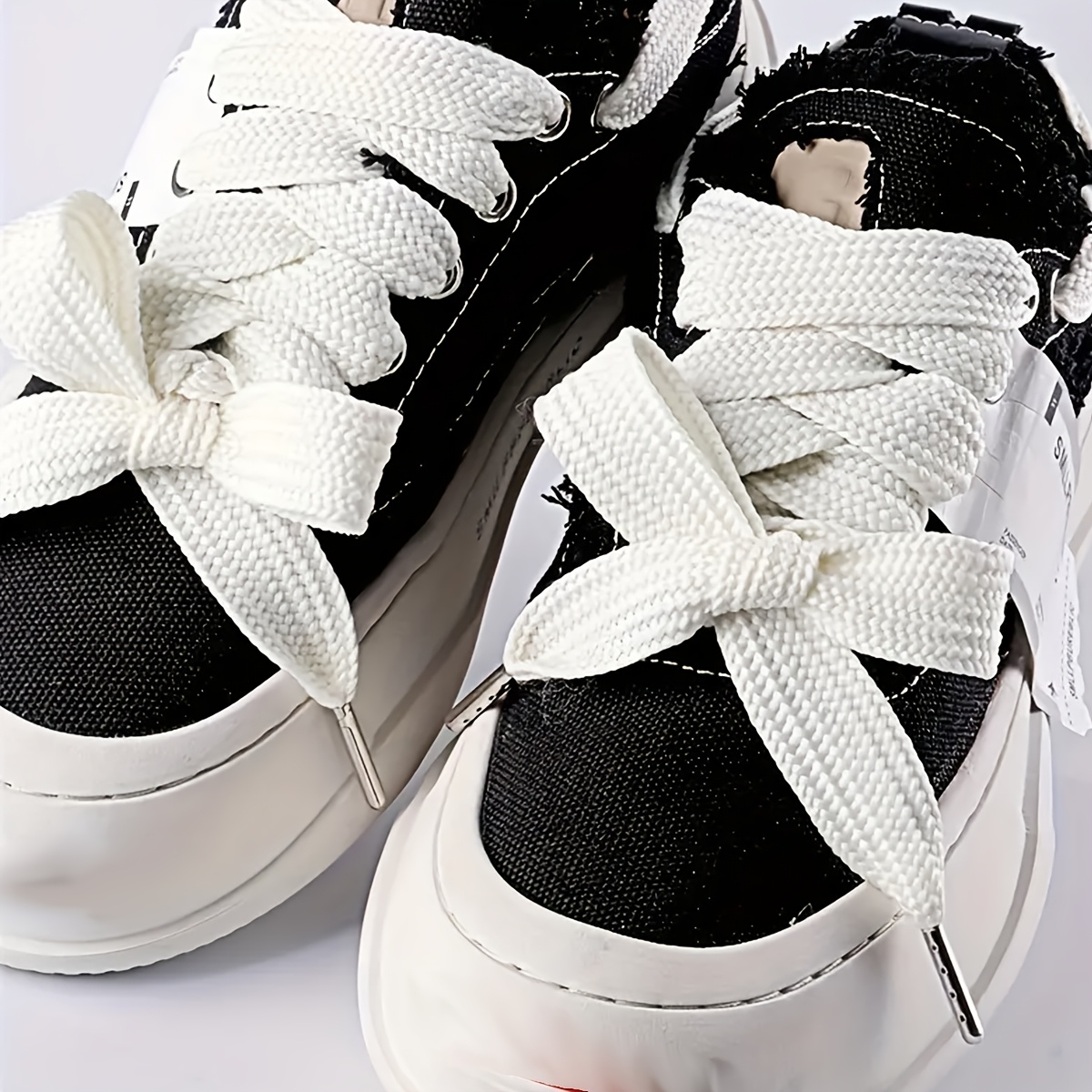 

Extra & Shoelaces - 1 Pair, Solid Color, Lightweight Polyester For Sneakers & Skate Shoes