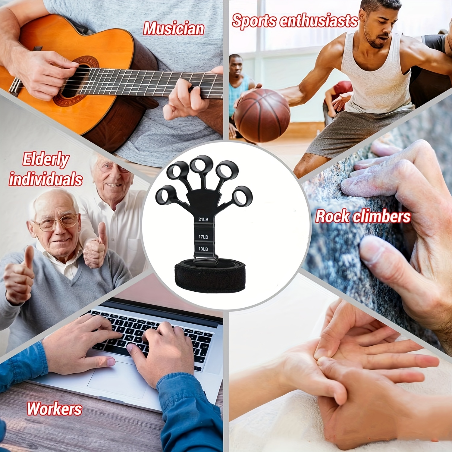 Muscles Wrist Exercises For Drummers Grip Trainer Set Finger