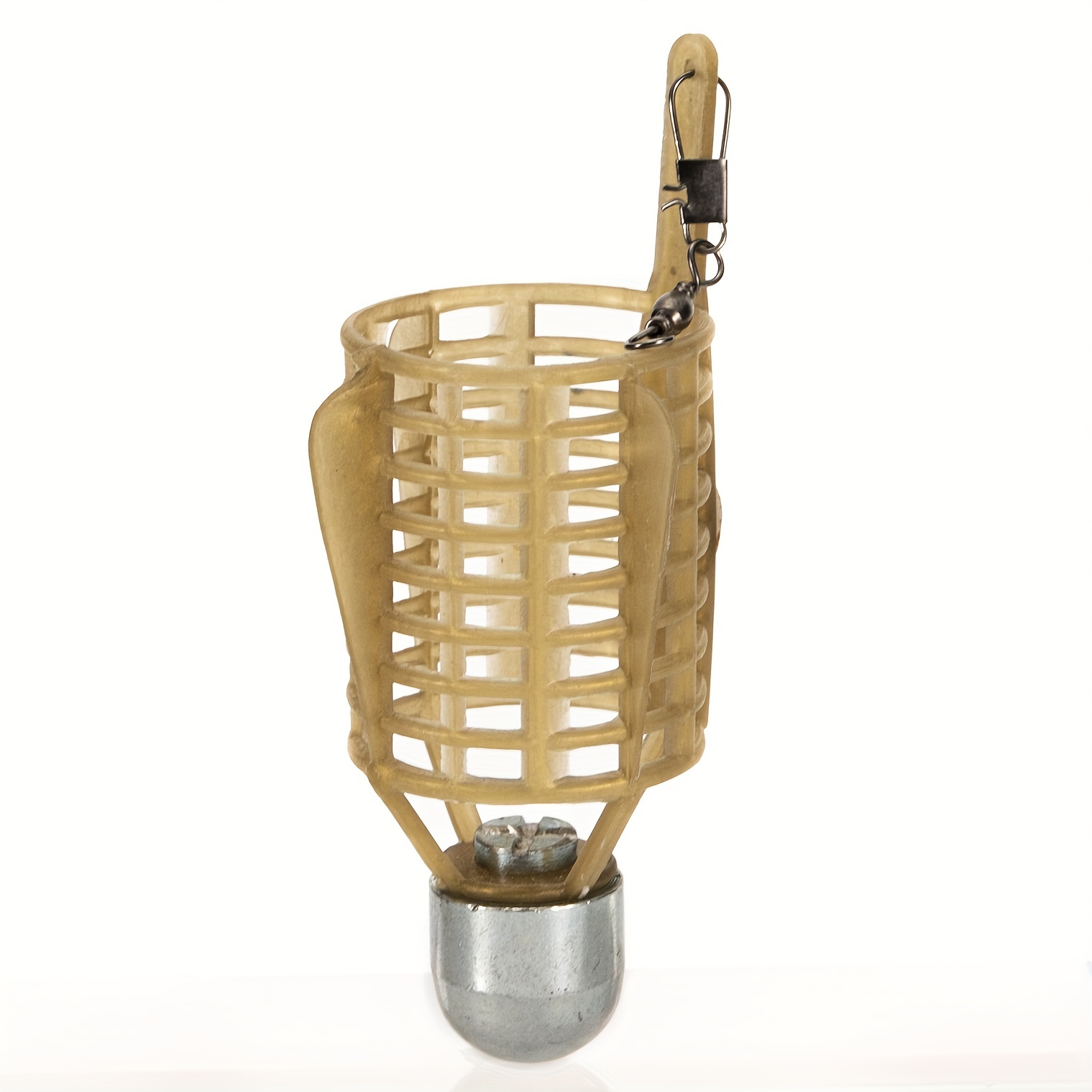 1pc Fishing Bait Feeder Bait Cage Holder With Hook
