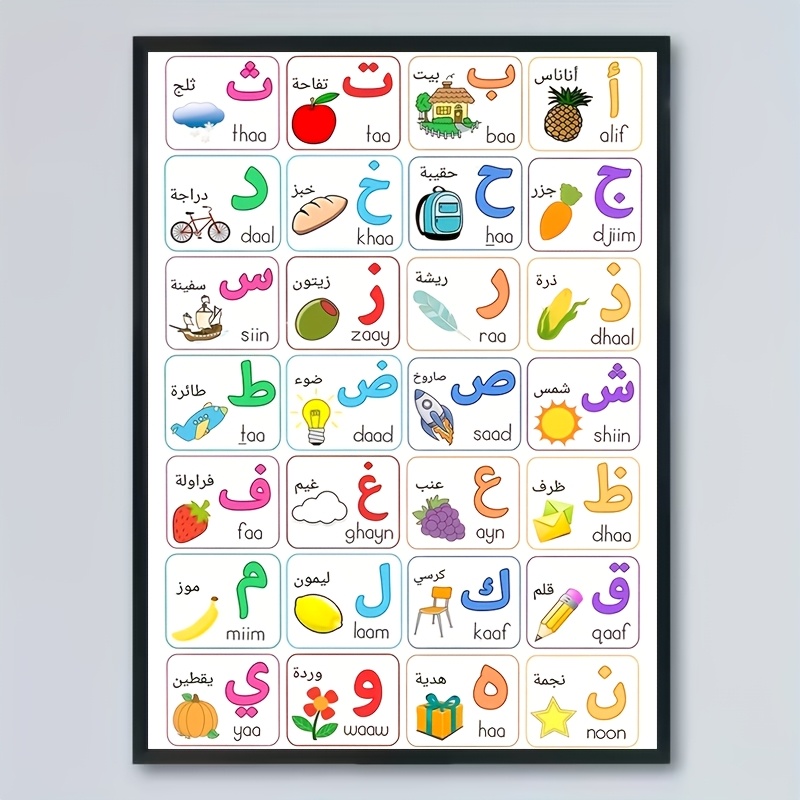 arabic letters sold on Temu United States