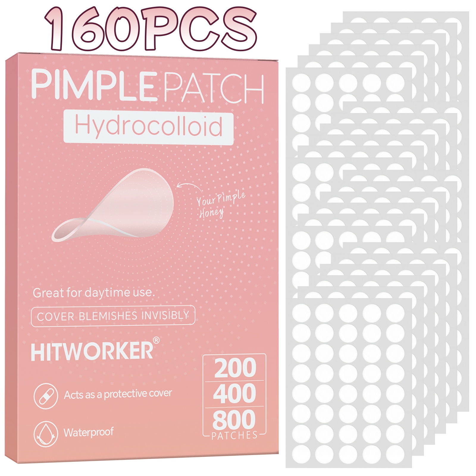 480/400/160 Patches Per Box, Patches That Cover Pimples And Blemishes, Deep Cleansing, Spot Stickers On And Skin, Suitable For Types