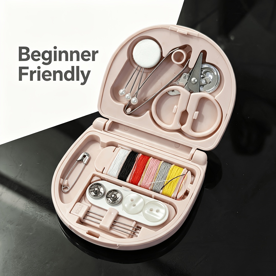 Mini Travel Sewing Kit with Needle and Thread Bag
