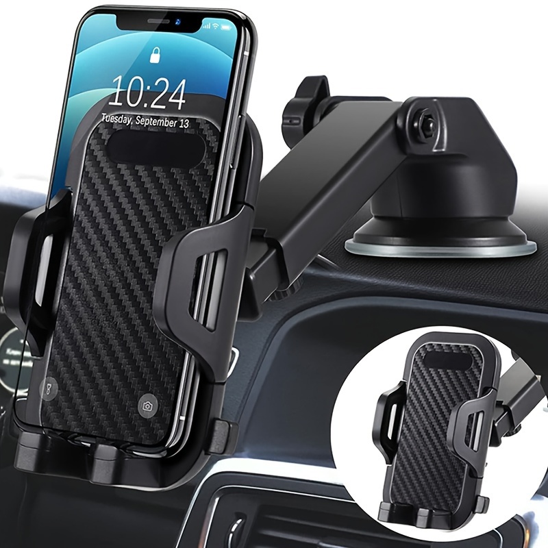 

Ultra-sturdy 80lbs Suction Car Phone Mount - Dashboard & Compatible, Rotatable Vehicles