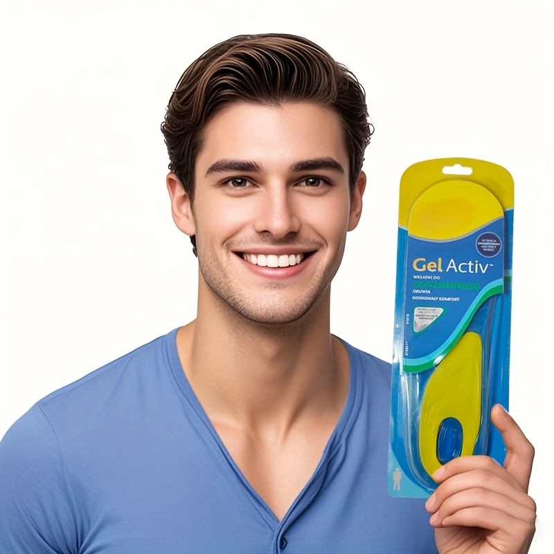 2pcs/pair Silicone Shock-absorbing Insoles PU Insoles Gel Insoles