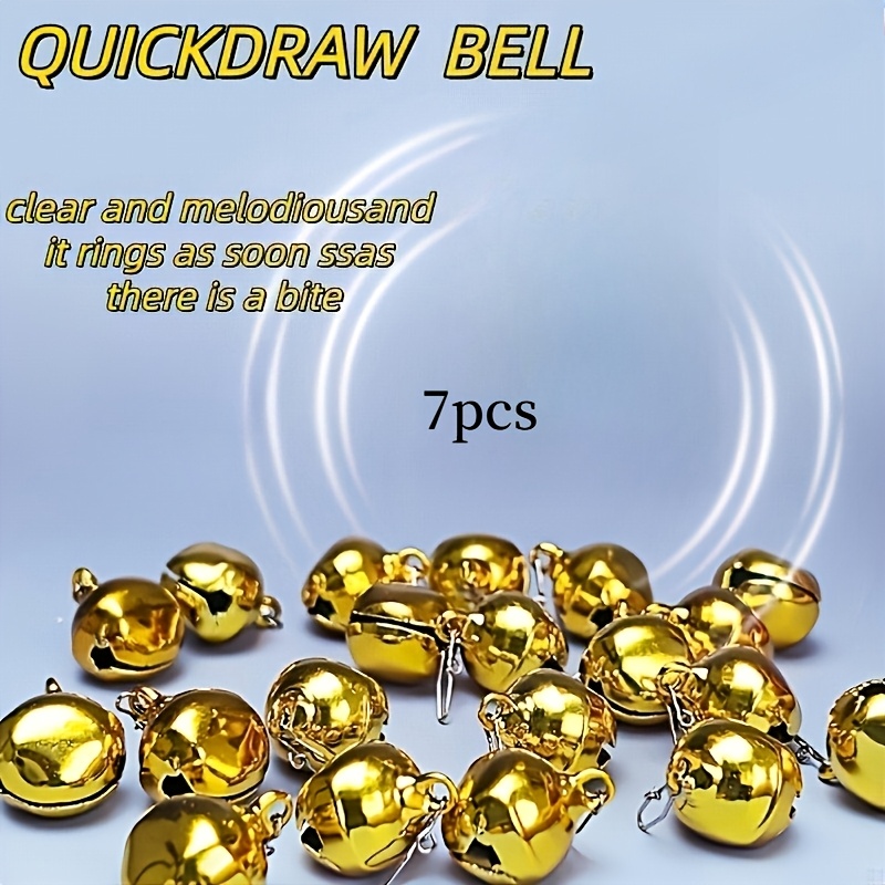 TEMU 7pcs Fishing Bells For Night Fishing And Ice Fishing Bite Alerts, , Suitable For Freshwater And Saltwater Fishing, A Must-have For Fishing