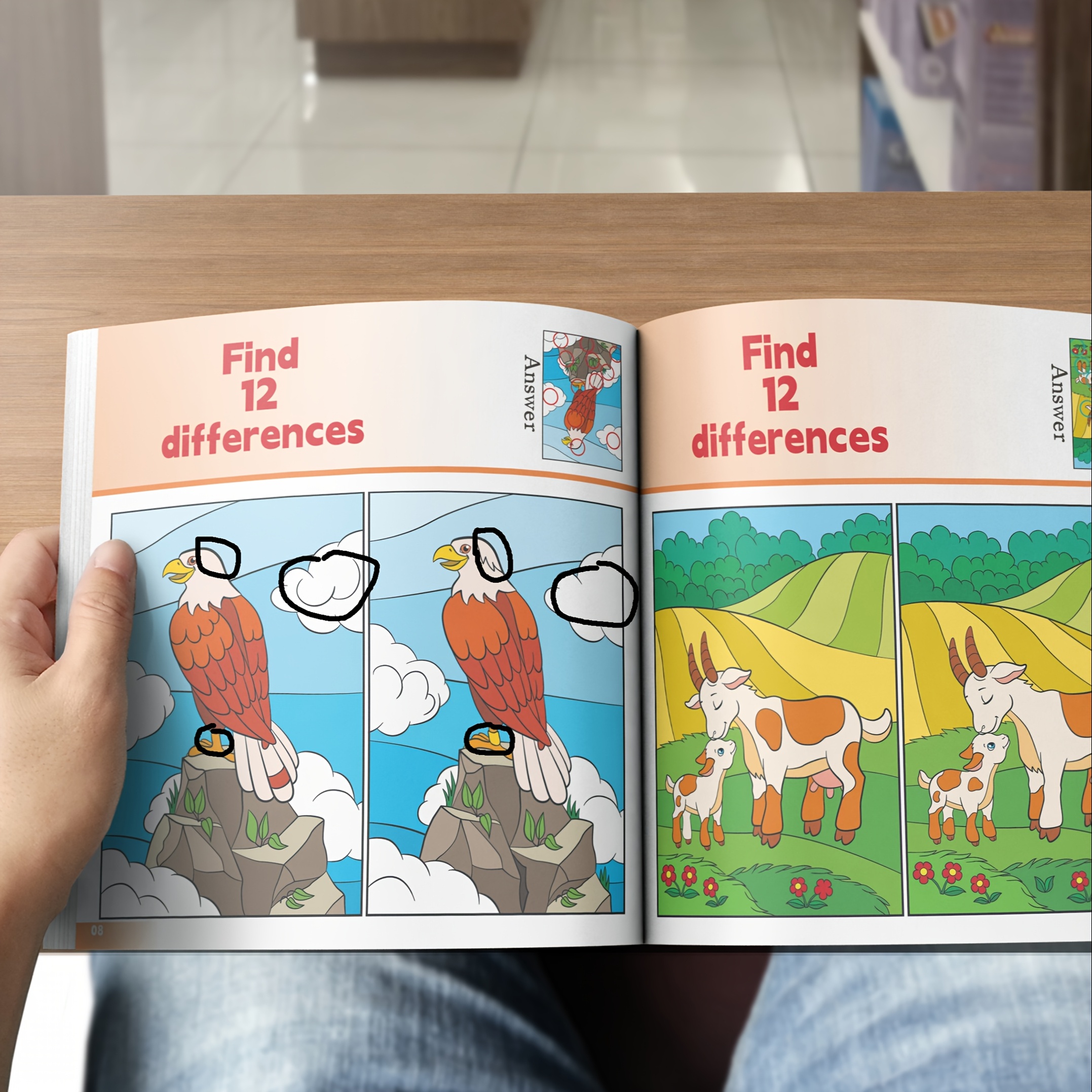 1pc of Find The Differences: Improve Your Observation Abilities And IQ with This Top Wisdom