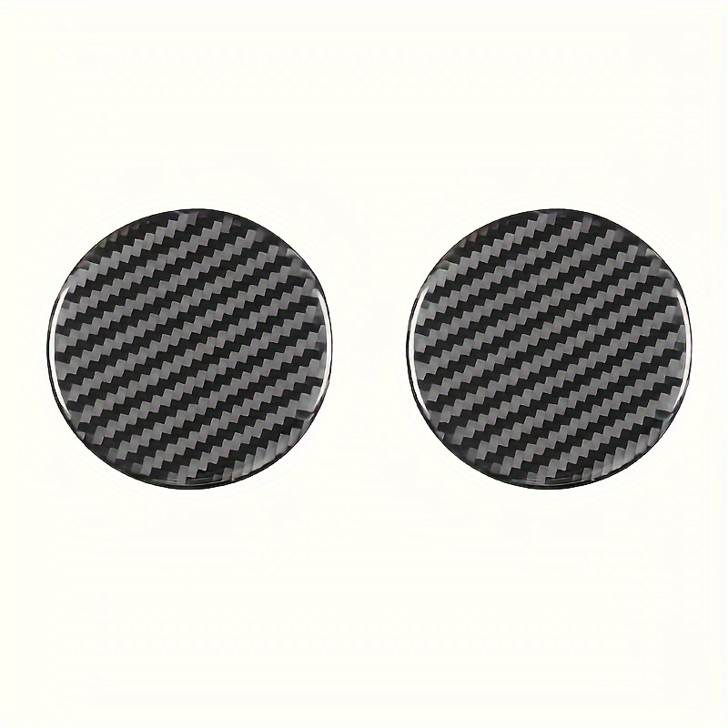 2pcs Car Cup Holder Mat Set, Vehicle Interior Decoration Additions, Easy To Clean, Anti-slip, Durable, Universal Size