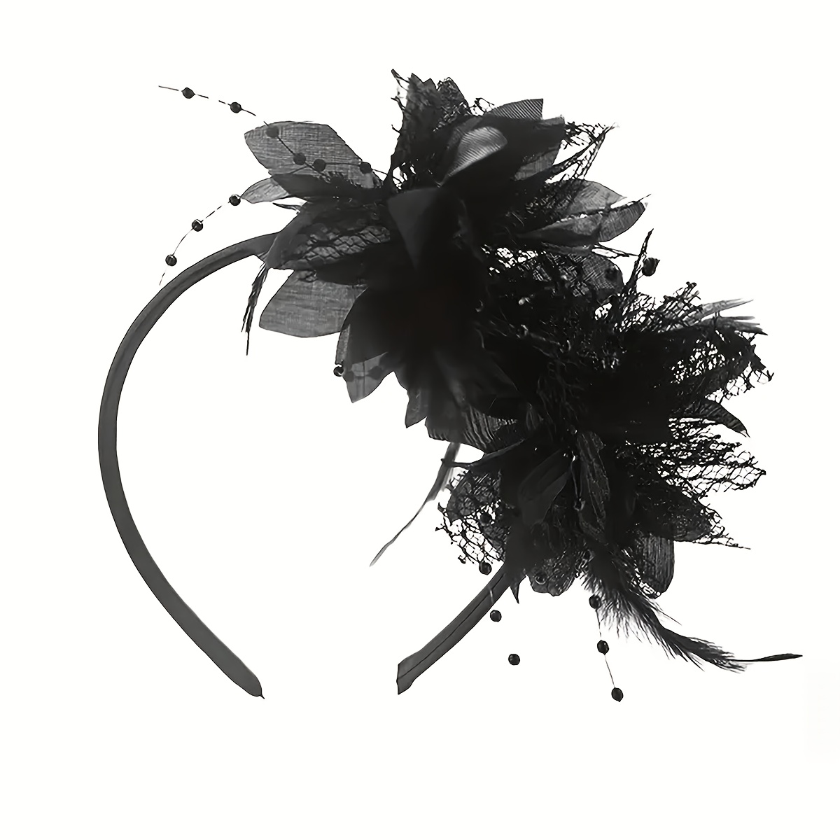 E-shop 1920er Damen Stirnband Elegantes Accessoire Premium Retro Accessoire Party Stirnband Elastisches Band Braut Hochzeit Kopfschmuck Kombination