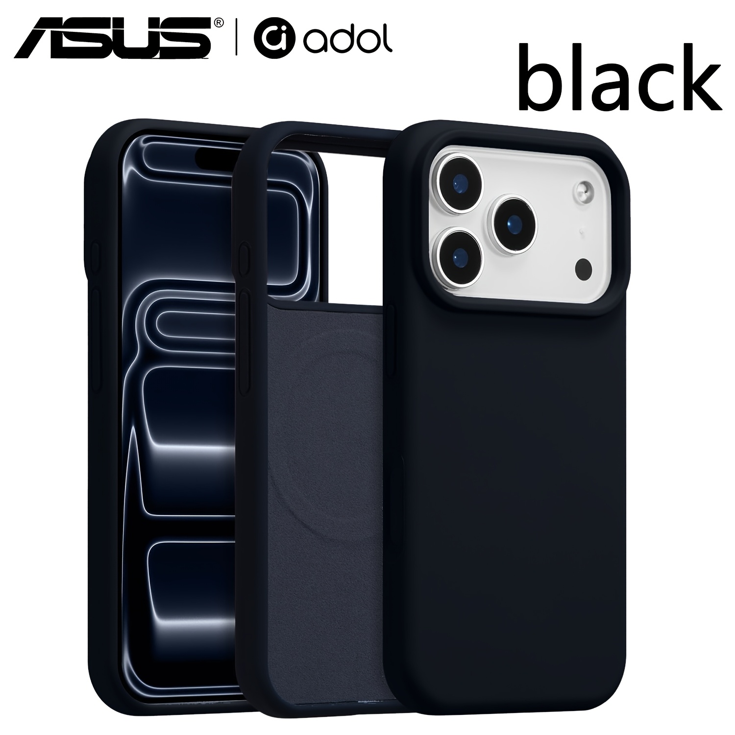 TEMU Phone Case: Asus Liquid Silicone Case For Iphone 17 Pro: Soft, Scratch-resistant Microfiber Lining; Ultra-thin Liquid Silicone Cushioning;
