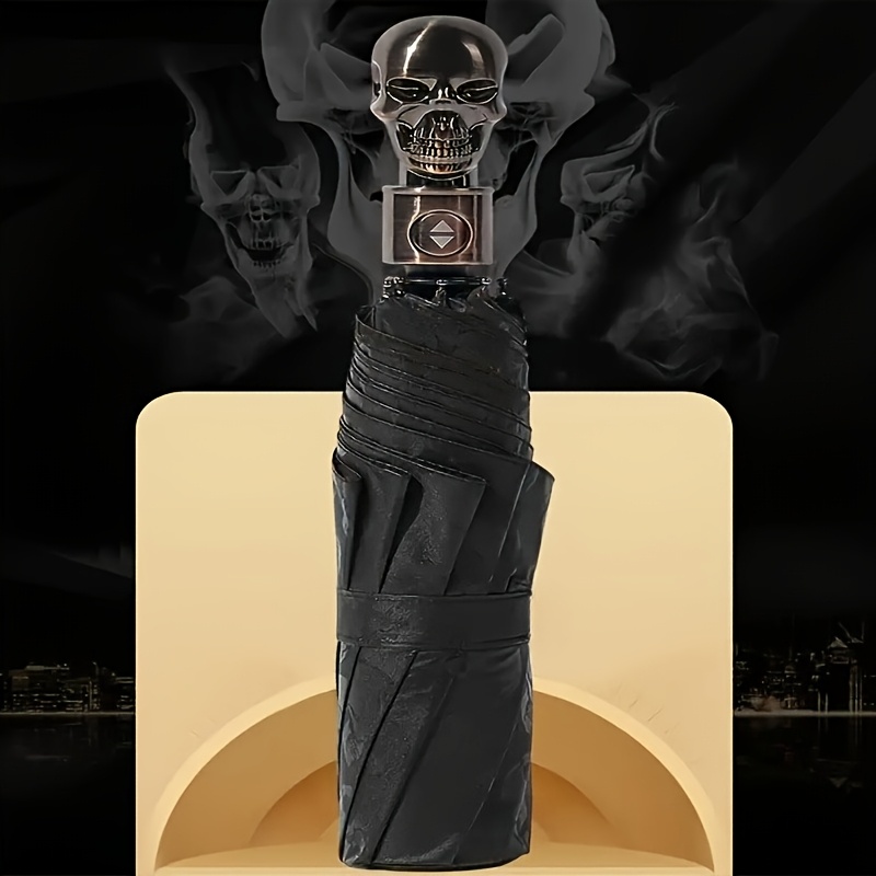 TEMU Automatic Umbrella - Windproof, Ultra-lightweight, Design, 8 Ribs And Carbon Fiber Pattern, Stylish , Suitable For Men And Women, Daily