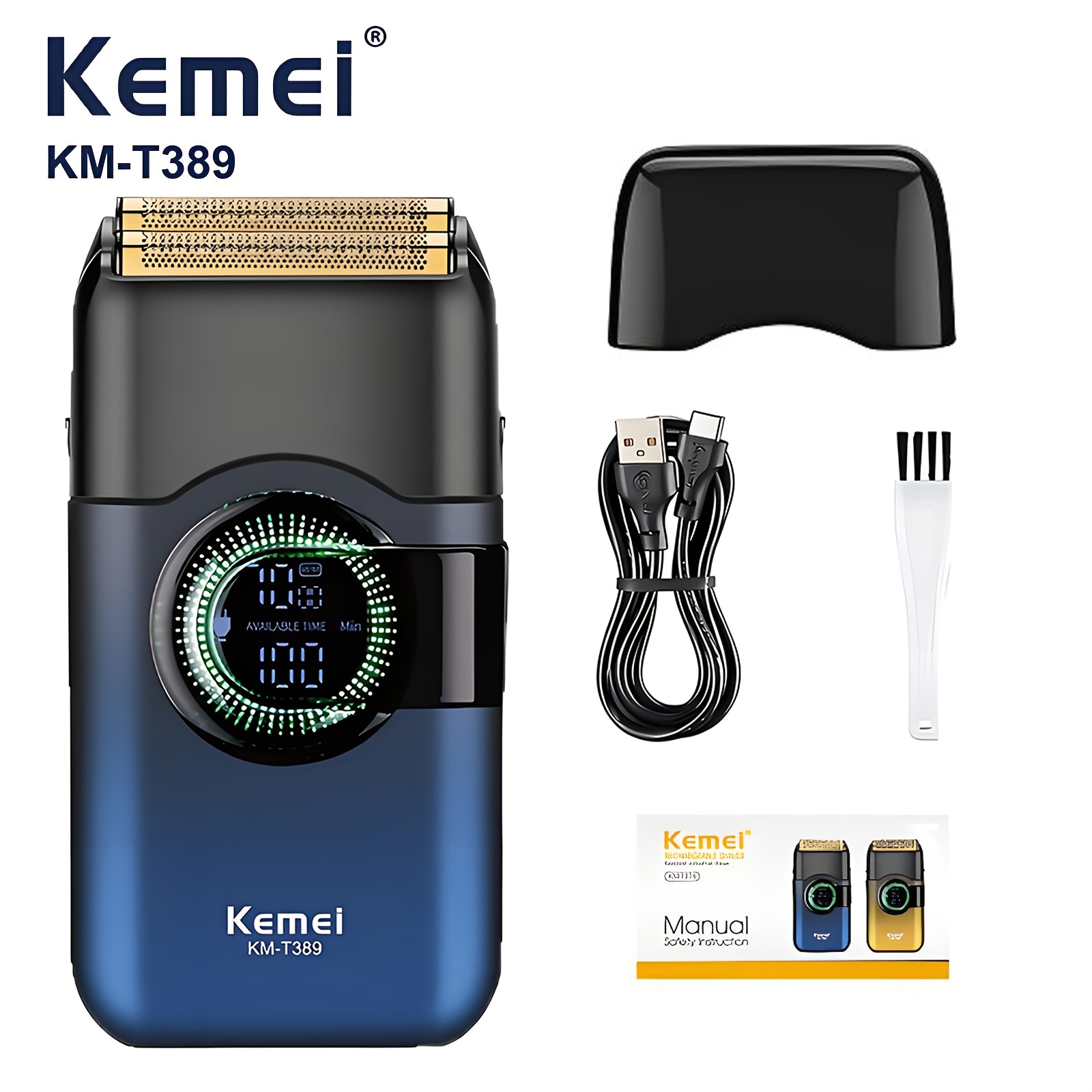 Image of Kemei Km-t389 Cross-border Electric Shaver, Reciprocating Beard Shaver, Portable Mini Shaver For Men