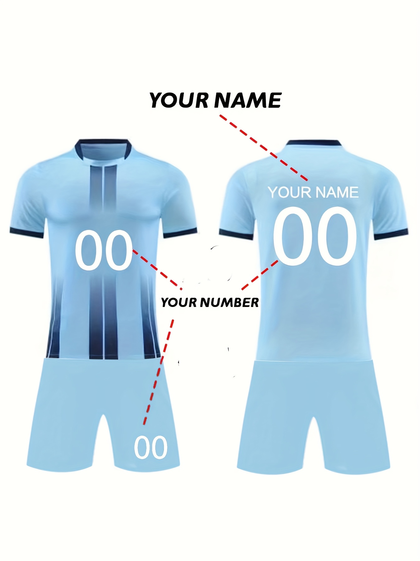 soccer uniforms sold on Temu Australia